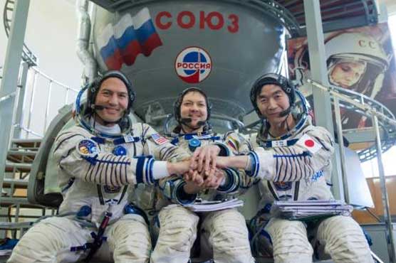 'Jedi' astronauts say 'no fear' as they gear for ISS trip