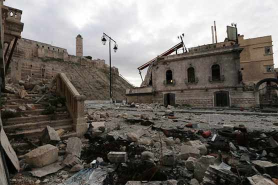 Blast damages citadel wall in Syria's UNESCO-listed Aleppo