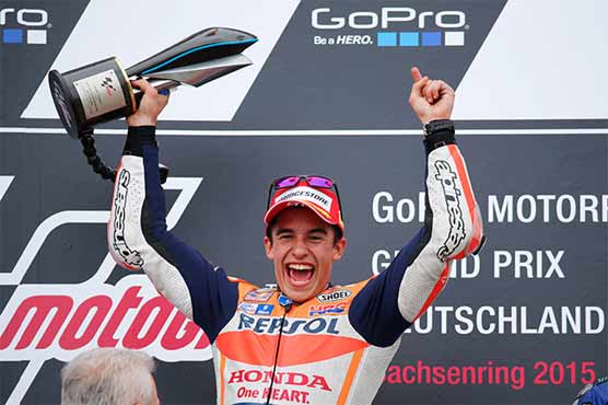 Motorcycling: Marquez wins German MotoGP