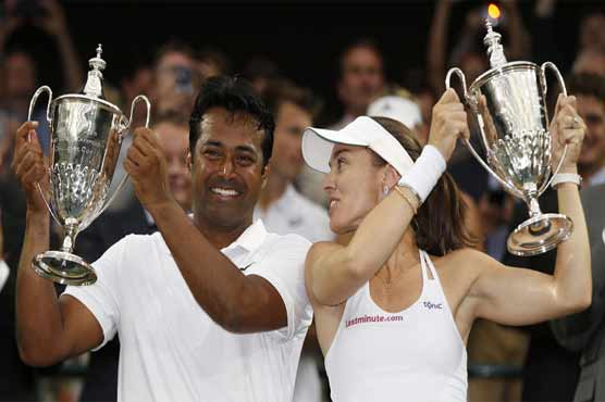 Tennis: Paes, Hingis win Wimbledon mixed doubles