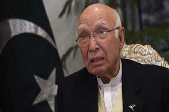 PM demanded Samjhota Express report from India: Sartaj Aziz 
