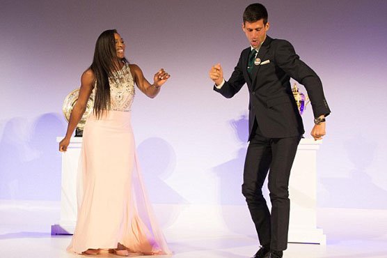 Tennis: Djokovic, Serena hit fever pitch in Wimbledon celebration 