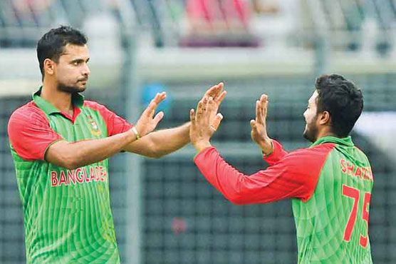 Shakib, Mortaza reach milestone to put Bangladesh on top 