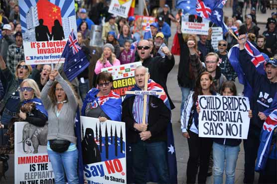 Anti-Islam rallies, counter-protests flare in Australia 