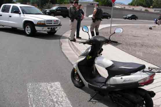 Suspect leads police on slow-speed scooter chase in Nevada