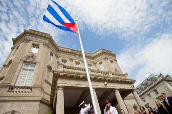 Cuban flag flies as US, Havana renew ties despite discord