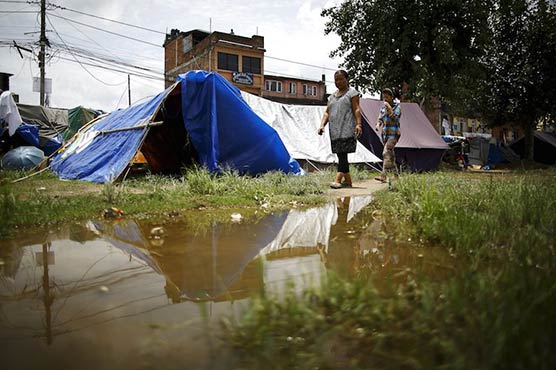 Monsoon troubles Nepal quake survivors three months on