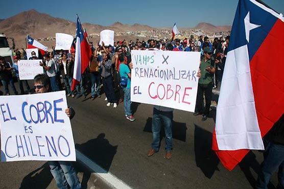 Worker dies in protest by Chilean miners