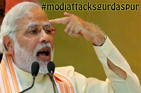 Pakistani twitterati bash Modi, trend #modiattacksgurdaspur