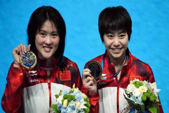 Swimming: Chinese divers make it five golds from five