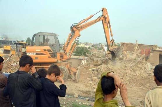 CDA continues operation on second day to demolish illegal slums in Islamabad