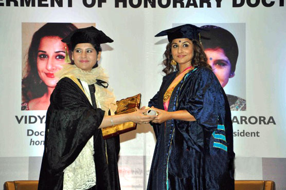 Honorary doctorate for Vidya Balan