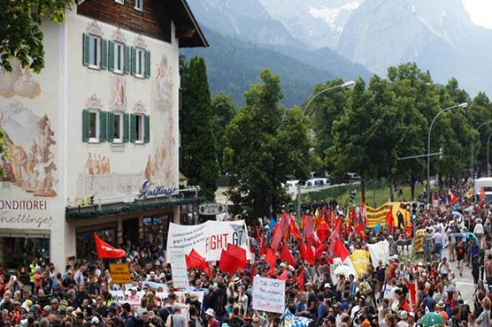 Thousands protest G7 summit in southern Germany