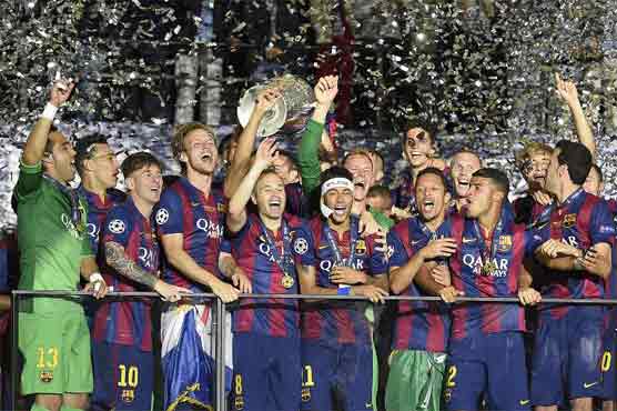 Barcelona makes history with second European treble 
