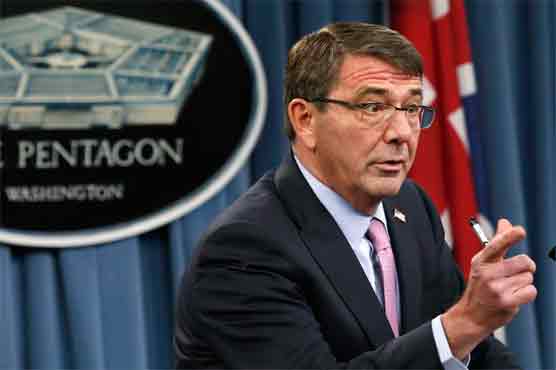 Pentagon chief urges China to stop island building