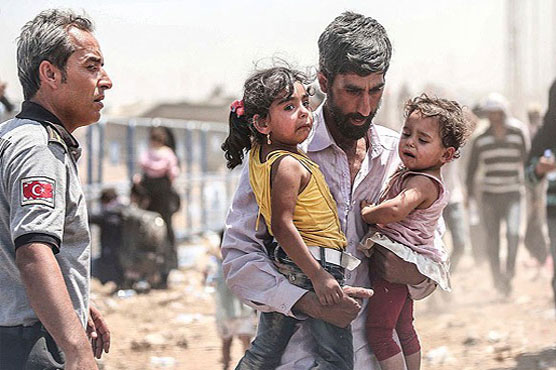 UN says 23,000 refugees fled to Turkey from Syria this month