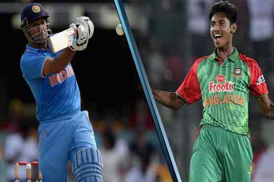 Dhoni, Mustafizur fined for physical contact
