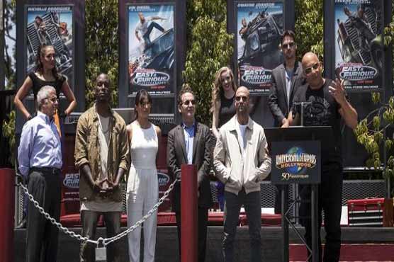 Fast & Furious cast continue thrill ride at ‘Supercharged’ attraction