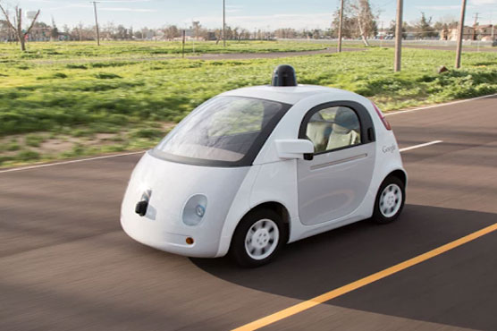 Google's new self-driving cars cruising Silicon Valley roads