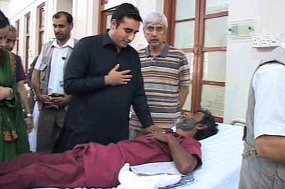 Bilawal Bhutto visits heatwave affectees at Civil Hospital