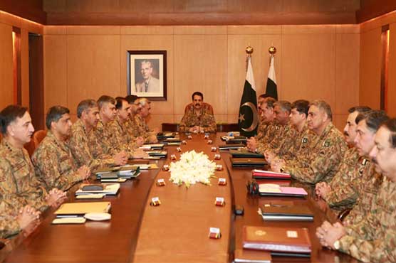 Corps Commander Conference, Zarb-e-Azab discussed among other things
