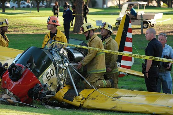 Harrison Ford 'battered but OK' after LA plane crash 