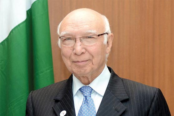 Sartaj terms negotiations only solution to Indo-Pak tension