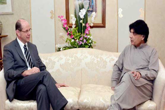 British High Commissioner meets Ch Nisar, discuss key issues