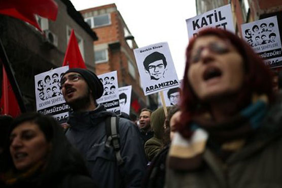 Turkey police break up protests remembering slain teen