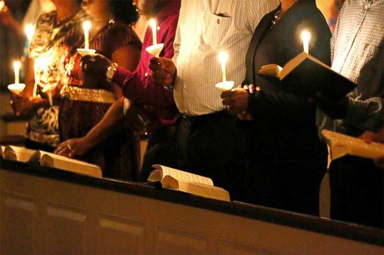 Liberia holds church service for Ebola victims