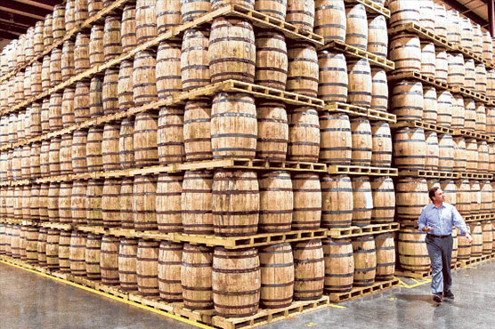 5 barrels of stolen bourbon found in backyard