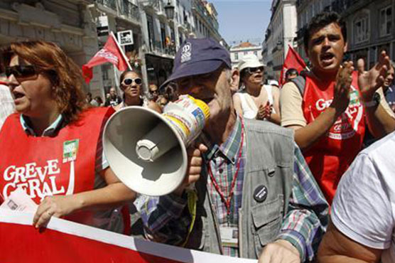 Portugal hit by anti-austerity strike