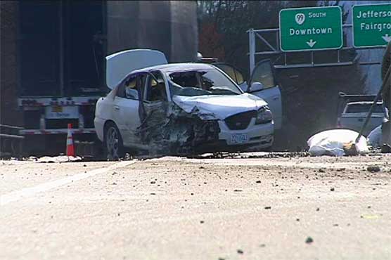 Oregon woman sets herself on fire, crashes car, jumps off bridge - and lives