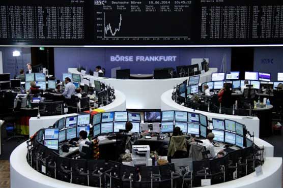 German stocks touch record peak; euro hits 12-year low