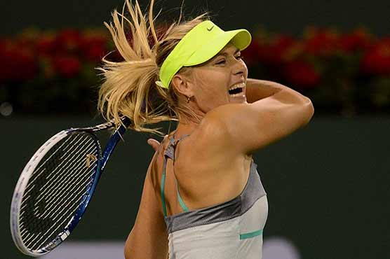 Tennis: Sharapova advances at Indian Wells