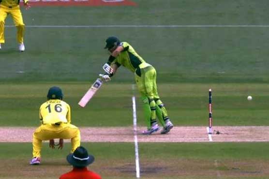 Misbah becomes second player to be saved by the bail in WC