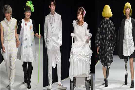 Wheelchair on the runway at Tokyo Fashion Week