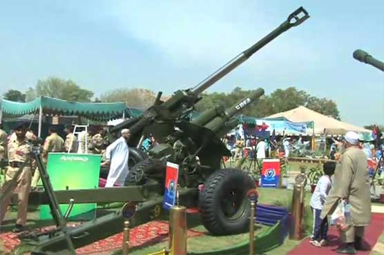 Exhibition of modern weapons held in Lahore on Pakistan Day