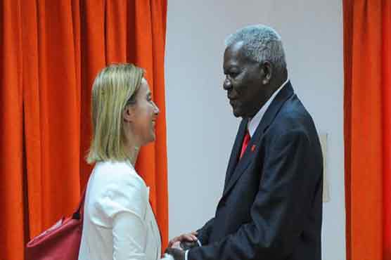 EU foreign policy chief in Cuba to advance talks