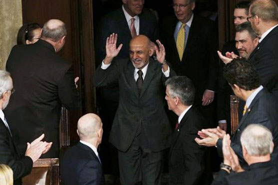 Afghan president thanks American people in speech to Congress