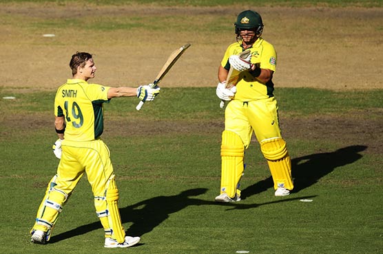 Aus v Ind semi-final: Smith, Finch lift Australia to 328-7