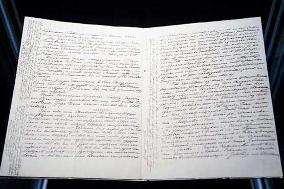Alfred Nobel's will goes on display