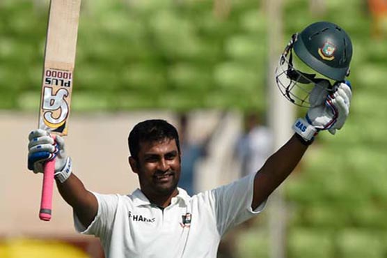 Tamim hits 206 as Test heads for draw at tea