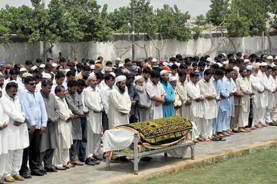 Funeral prayer of slain Akbar Nagori offered in Karachi