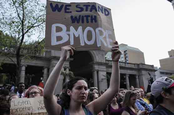 Thousands rally in Baltimore over Freddie Gray death
