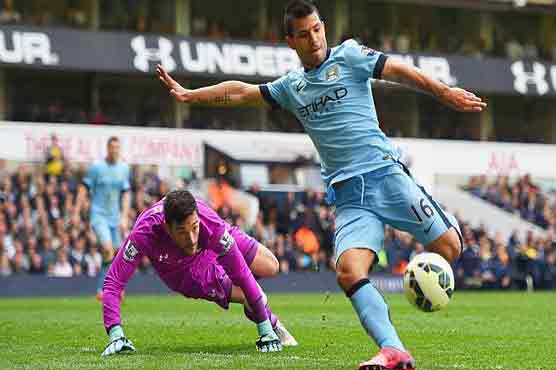 Football: Aguero downs Spurs to lift City spirits
