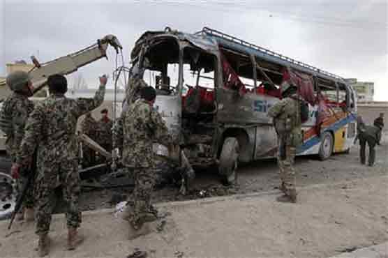 Suicide attack on Kabul bus wounds eight: officials