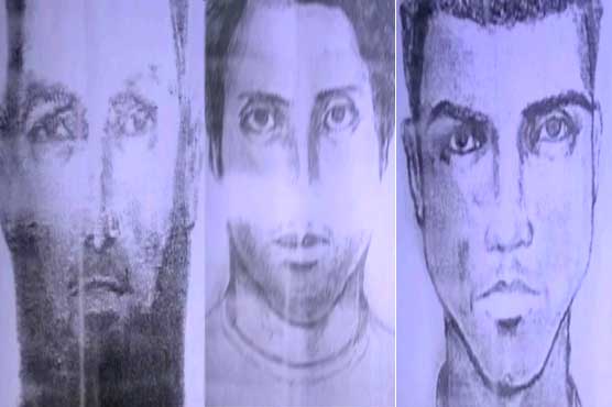 Sketches prepared of target-killers who killed DSP in Karachi