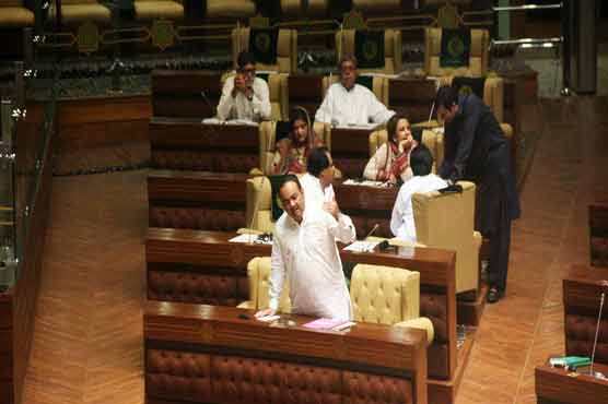 MQM MPAs protest over absence of CM in assembly