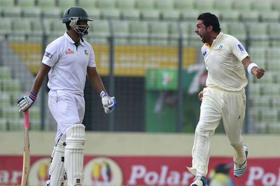 Bangladesh struggling at 134-5 at lunch on day 4